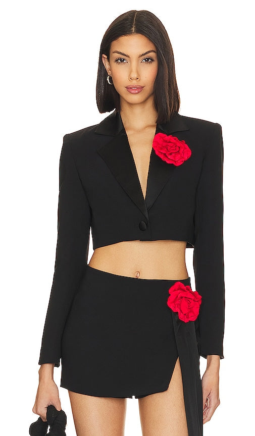 Amanda Uprichard X Revolve Romeo Blazer in Black - Amanda Uprichard X Revolve Romeo Blazer en noir - Amanda Uprichard X Revolve Romeo 黑色西装外套 - Amanda Uprichard X Revolve Romeo Blazer in Schwarz - Amanda Uprichard X Revolve Romeo 블레이저 블랙 색상 - Blazer Amanda Uprichard X Revolve Romeo in nero