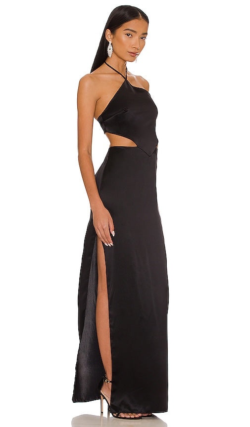 Amanda Uprichard x REVOLVE Celosia Gown in Black