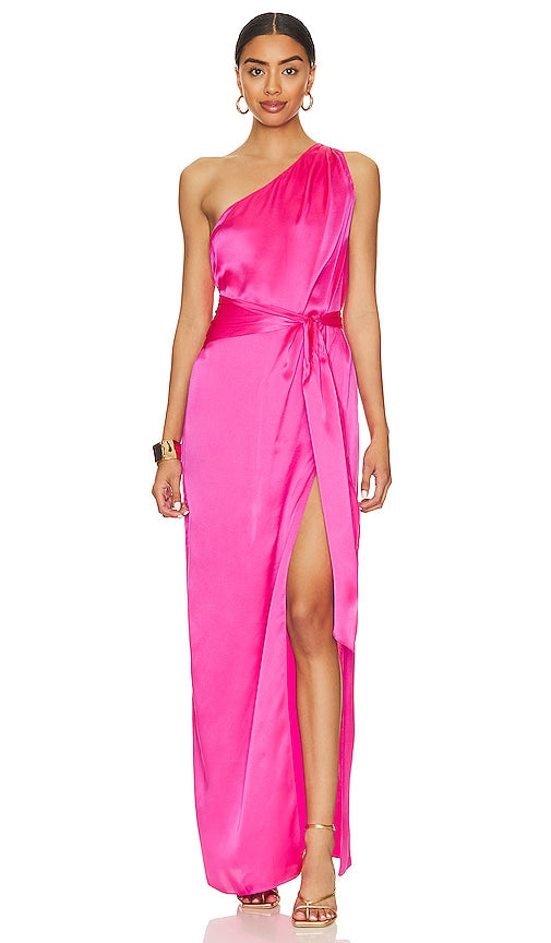 Amanda Uprichard x REVOLVE Delmar Gown In Cerise in Fuchsia - Amanda Uprichard x REVOLVE ROBE Delmar En Cerise en Fuchsia - Amanda Uprichard x REVOLVE Delmar 紫红色樱桃色礼服 - Amanda Uprichard x REVOLVE Delmar Kleid in Cerise in Fuchsia - Amanda Uprichard x REVOLVE Delmar 가운 인 세리스 소재 퓨시아 - Abito Amanda Uprichard x REVOLVE Delmar In Cerise in fucsia