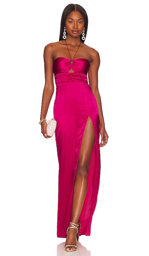 Amanda Uprichard x REVOLVE Destina Gown in Pink - Robe Amanda Uprichard x REVOLVE Destina en Rose - Amanda Uprichard x REVOLVE Destina 粉色礼服 - Amanda Uprichard x REVOLVE Destina Kleid in Rosa - Amanda Uprichard x REVOLVE 데스티나 가운 핑크 색상 - Abito Amanda Uprichard x REVOLVE Destina in rosa