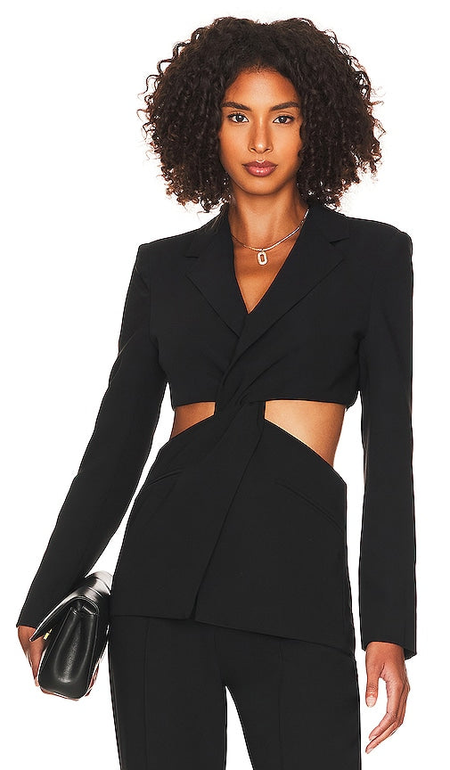 Amanda Uprichard x REVOLVE Keagan Blazer in Black - Amanda Uprichard x REVOLVE Blazer Keagan en Noir - Amanda Uprichard x REVOLVE Keagan 黑色西装外套 - Amanda Uprichard x REVOLVE Keagan Blazer in Schwarz - Amanda Uprichard x REVOLVE Keagan 블레이저 블랙 색상 - Blazer Amanda Uprichard x REVOLVE Keagan in nero