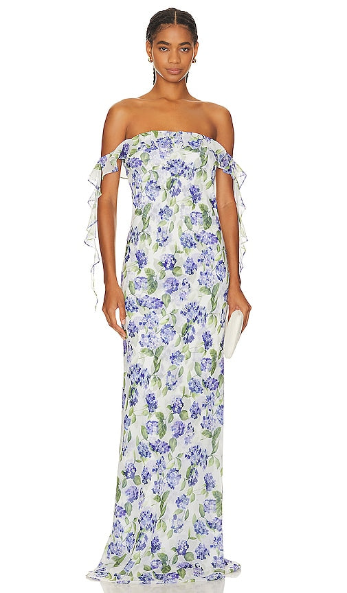 Amanda Uprichard x REVOLVE Marmont Gown in Blue - ROBE Amanda Uprichard x REVOLVE Marmont en Bleu - Amanda Uprichard x REVOLVE Marmont 蓝色礼服 - Amanda Uprichard x REVOLVE Marmont Kleid in Blau - Amanda Uprichard x REVOLVE Marmont 가운 블루 색상 - Abito Amanda Uprichard x REVOLVE Marmont in blu