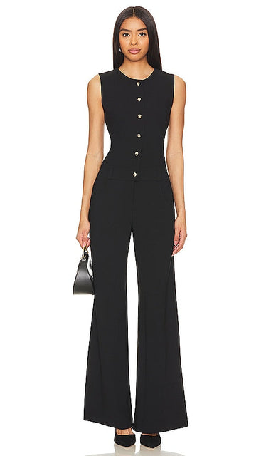 Amanda Uprichard x REVOLVE Tori Jumpsuit in Black - Amanda Uprichard x REVOLVE Combinaison Tori en Noir - Amanda Uprichard x REVOLVE Tori 黑色连身裤 - Amanda Uprichard x REVOLVE Tori Jumpsuit in Schwarz - Amanda Uprichard x REVOLVE 토리 점프수트 블랙 색상 - Tuta Amanda Uprichard x REVOLVE Tori in nero