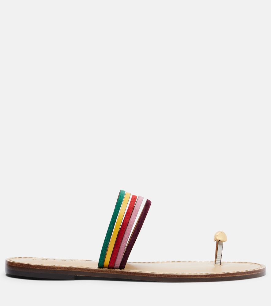 Amanu Lusaka leather thong sandals