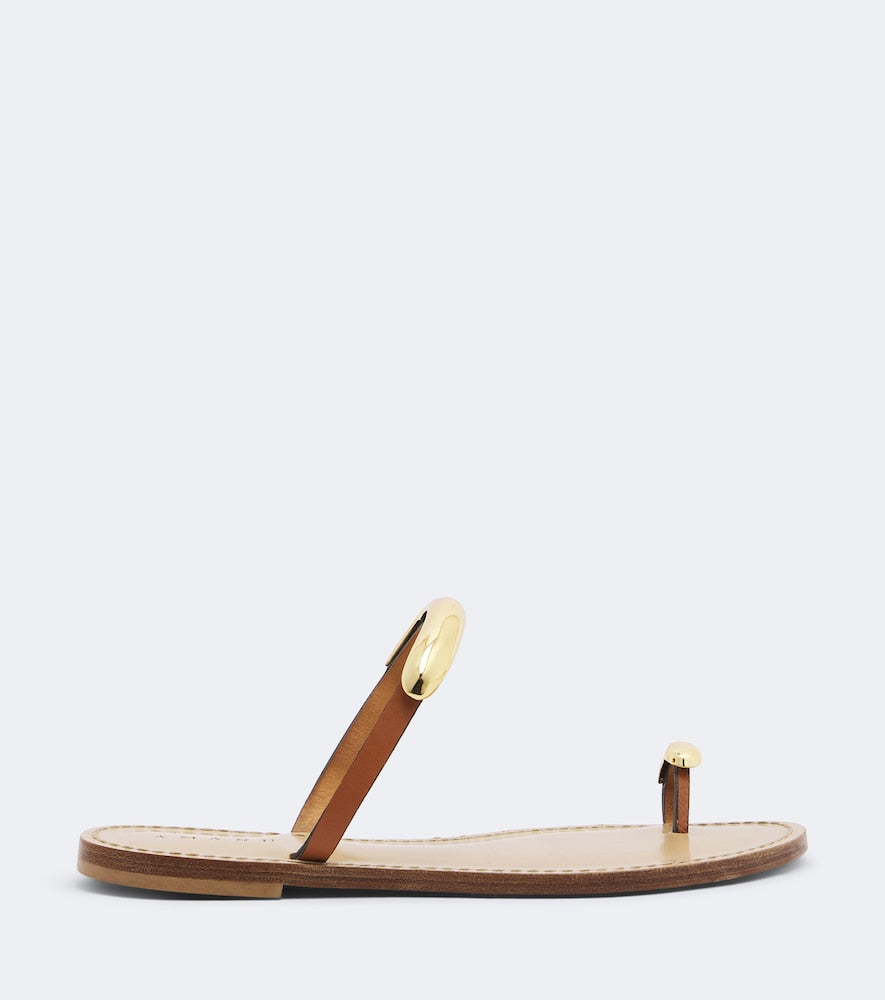 Amanu Samburu embellished leather sandals