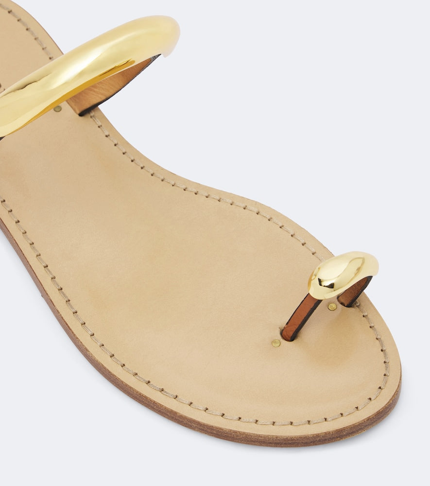 Amanu Samburu embellished leather sandals