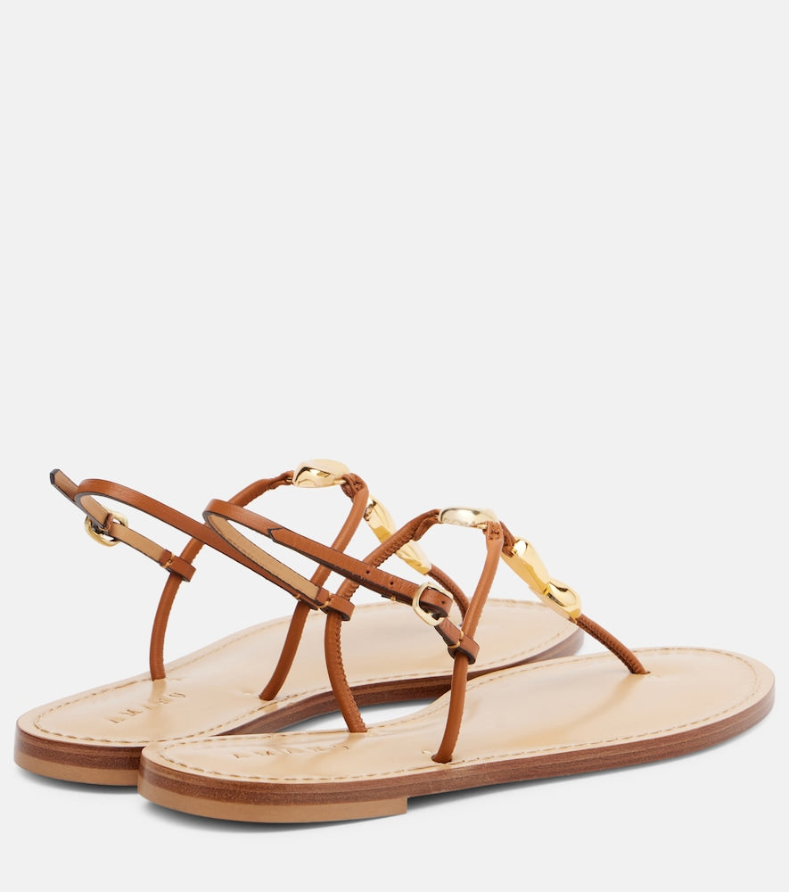 Amanu Nairobi leather sandals (Brown) - Flat Sandals