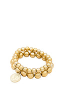 Amber Sceats Charm Duo Bracelet in Metallic Gold
