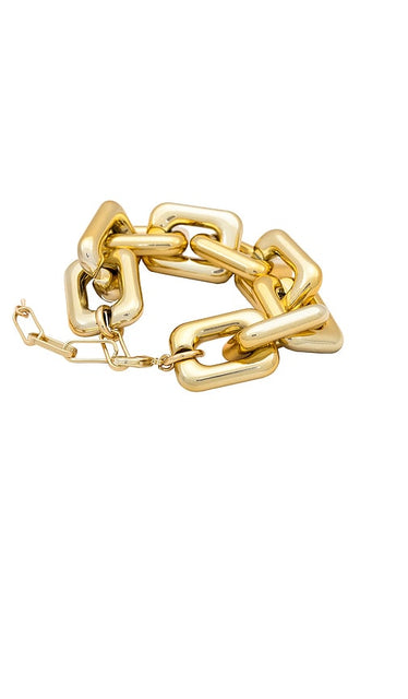 Amber Sceats Chunky Chain Bracelet in Metallic Gold
