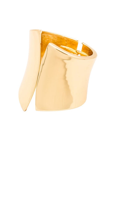Amber Sceats Cuff Bracelet in Metallic Gold