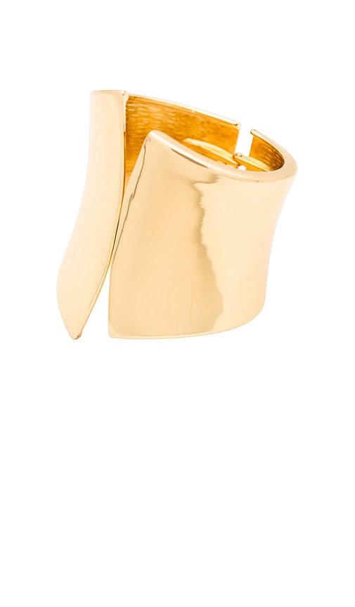 Amber Sceats Cuff Bracelet in Metallic Gold