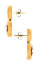 Amber Sceats Geo Earrings in Metallic Gold