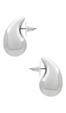 Amber Sceats Lila Earrings in Metallic Silver