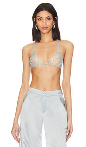 Amber Sceats X Revolve Open Chain Bra in Blue