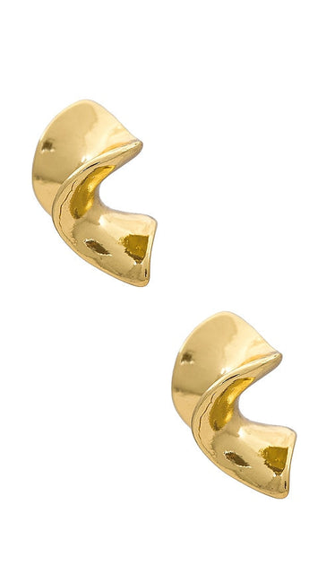 Amber Sceats x REVOLVE Ana Mini Hoops in Metallic Gold