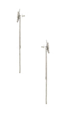 Amber Sceats x REVOLVE Butterfly Fly Drop Earrings in Metallic Silver