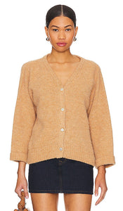 American Vintage East Cardigan in Brown - American Vintage - Cardigan East en marron - 棕色美国复古 East 开衫 - American Vintage East Cardigan in Braun - 아메리칸 빈티지 이스트 가디건 브라운 색상 - Cardigan orientale vintage americano in marrone