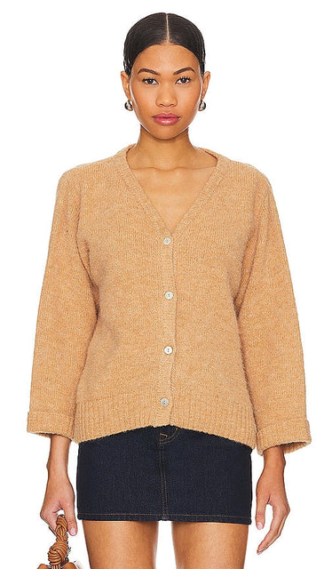 American Vintage East Cardigan in Brown - American Vintage - Cardigan East en marron - 棕色美国复古 East 开衫 - American Vintage East Cardigan in Braun - 아메리칸 빈티지 이스트 가디건 브라운 색상 - Cardigan orientale vintage americano in marrone