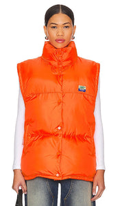 American Vintage Zidibay Vest in Orange