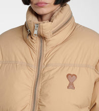Ami Paris Ami De C√Ö¬ìur technical canvas down jacket