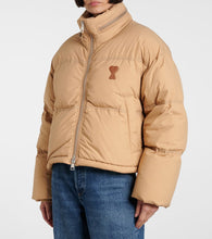 Ami Paris Ami De C√Ö¬ìur technical canvas down jacket