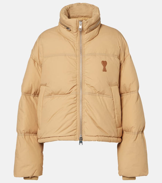 Ami Paris Ami De C√Ö¬ìur technical canvas down jacket