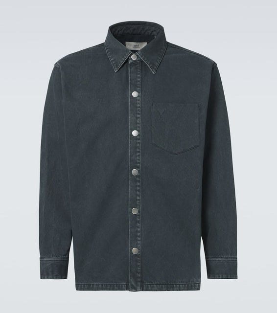 Ami Paris Ami de C√Ö¬ìur cotton overshirt