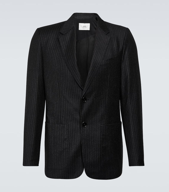 Ami Paris Chalk stripe virgin wool blazer