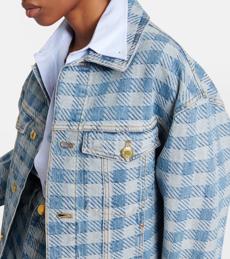 Ami Paris Checked denim jacket