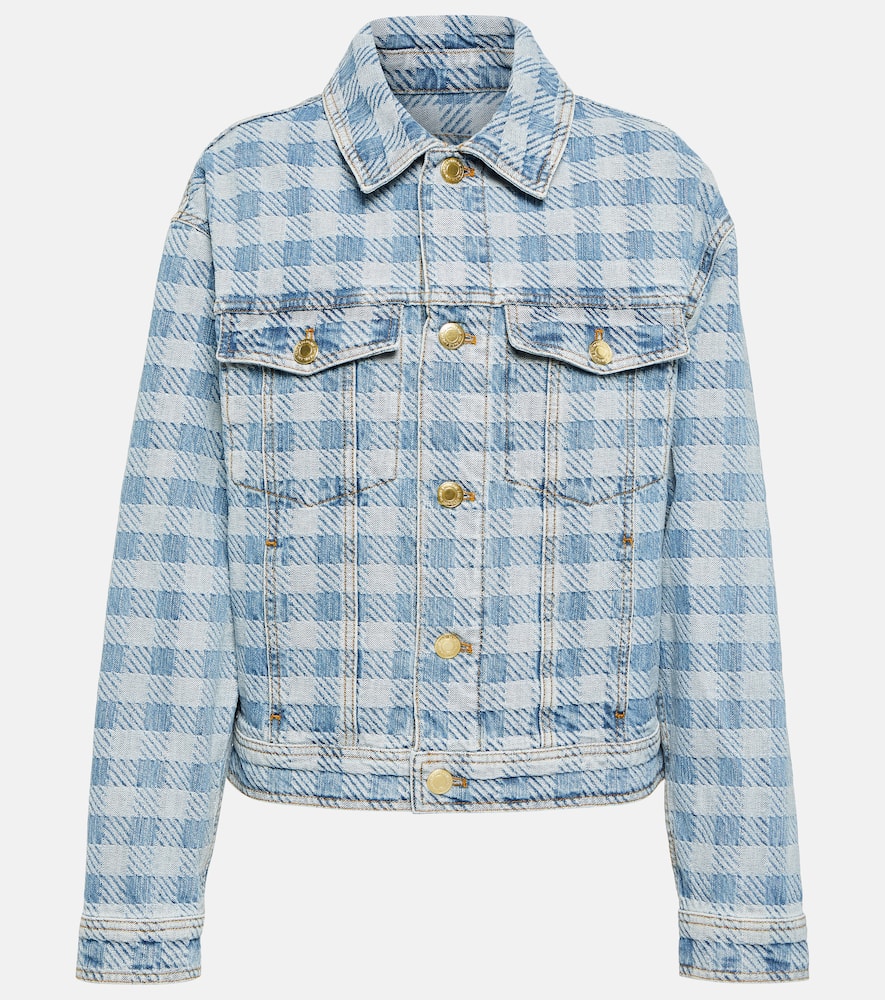 Ami Paris Checked denim jacket
