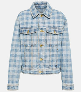 Ami Paris Checked denim jacket