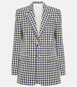 Ami Paris Checked wool and cotton blazer