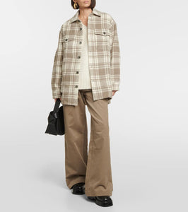 Ami Paris Checked wool overshirt