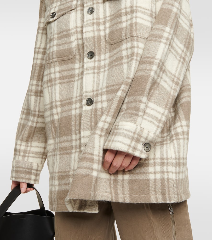 Ami Paris Checked wool overshirt