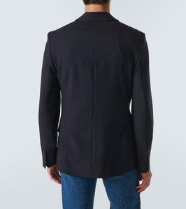 Ami Paris Double-breasted virgin wool blazer