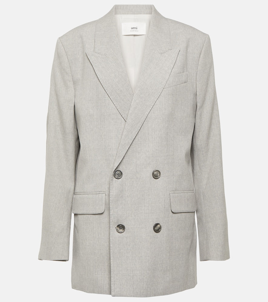 Ami Paris Double-breasted wool blazer