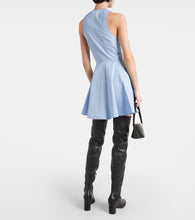 Ami Paris Godet cotton poplin shirt dress