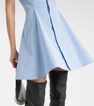Ami Paris Godet cotton poplin shirt dress