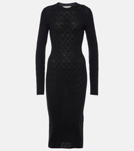 Ami Paris Knitted cotton and wool midi dress. Ami Paris 针织棉羊毛中长连衣裙