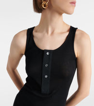 Ami Paris Knitted cotton maxi dress