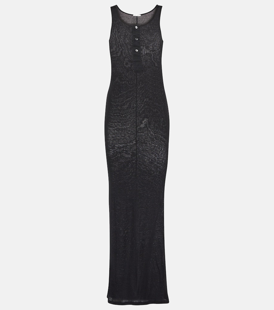 Ami Paris Knitted cotton maxi dress. Ami Paris 针织棉质长裙