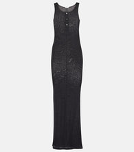 Ami Paris Knitted cotton maxi dress