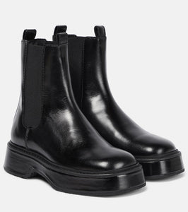 Ami Paris Leather Chelsea boots