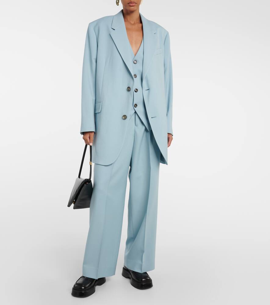 Ami Paris Single-breasted virgin wool blazer