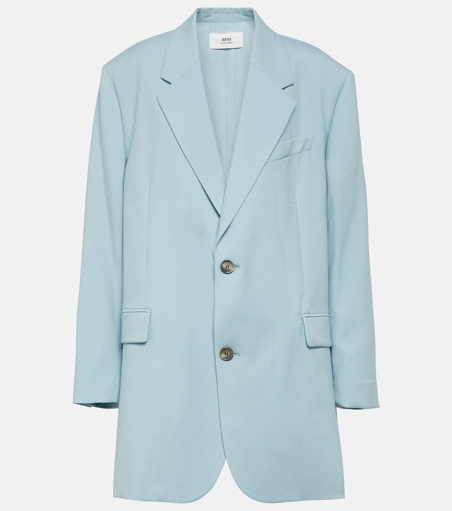 Ami Paris Single-breasted virgin wool blazer