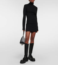 Ami Paris Turtleneck jersey sweater dress