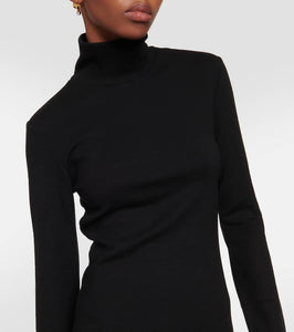 Ami Paris Turtleneck jersey sweater dress
