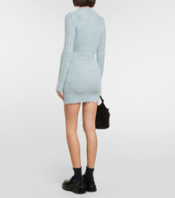 Ami Paris Turtleneck wool-blend minidress