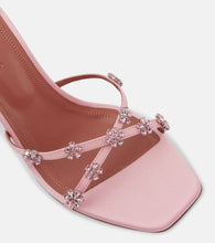 Amina Muaddi 70 embellished satin sandals