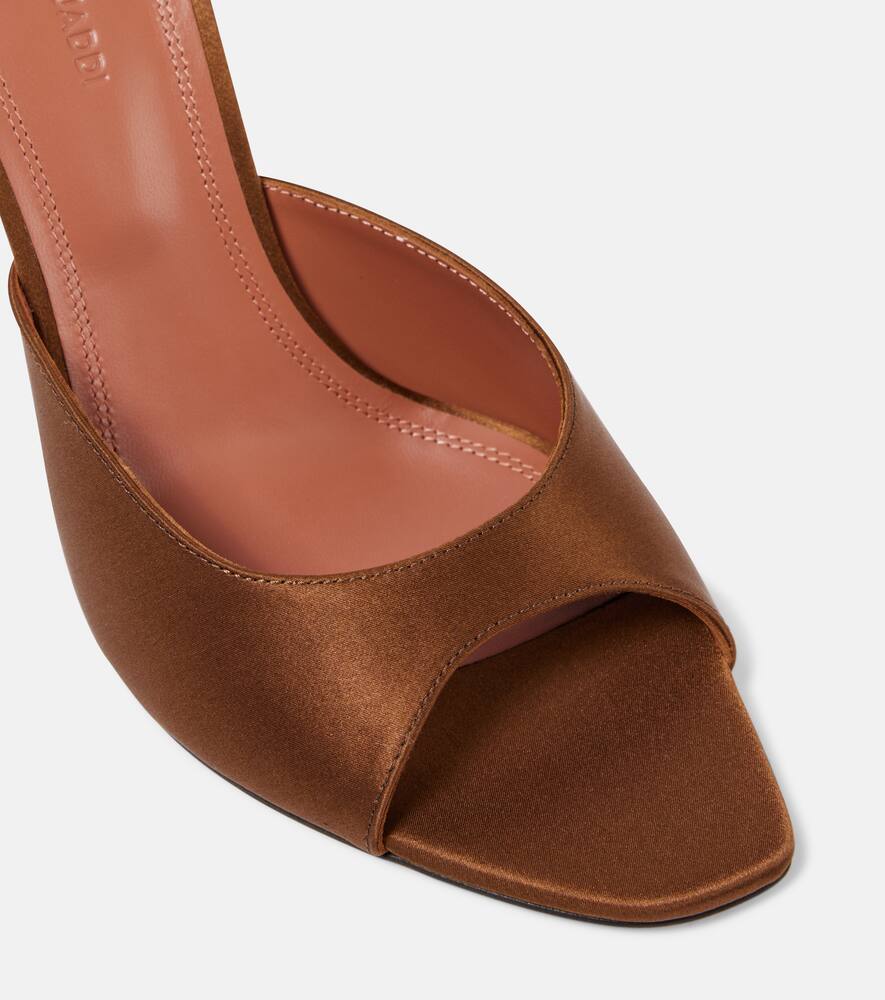 Amina Muaddi Alexa 95 satin mules